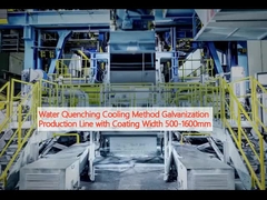 Método de refrigeração por amortecimento por água Linha de produção de galvanização com largura de revestimento 500-1600 mm