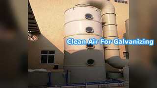 Extrator de fumos ácidos para linhas de galvanização