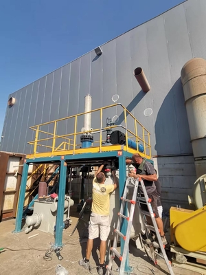 Sistema de extracção de vapor de ácido de aço inoxidável 1200 mm x 800 mm x 1500 mm para extracção em instalações industriais