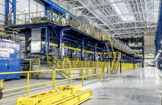 0-15m/min Linha de galvanização por imersão a quente com combustão por pulso de alta velocidade