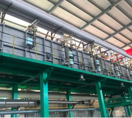 Linha de galvanização por imersão a quente de tanques de zinco PLC com sistema de controle de aquecimento